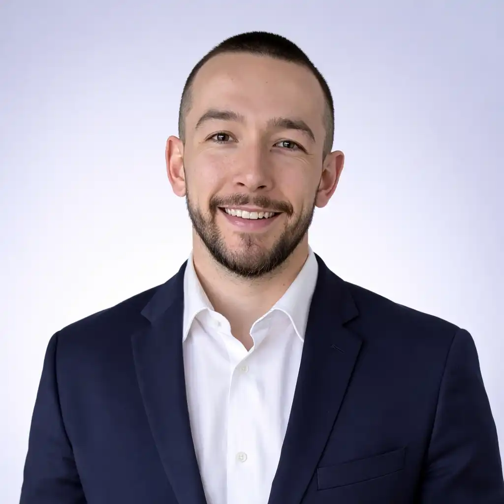 Portrait of Luke Aqui, UK Partnerships Manager at Cosec